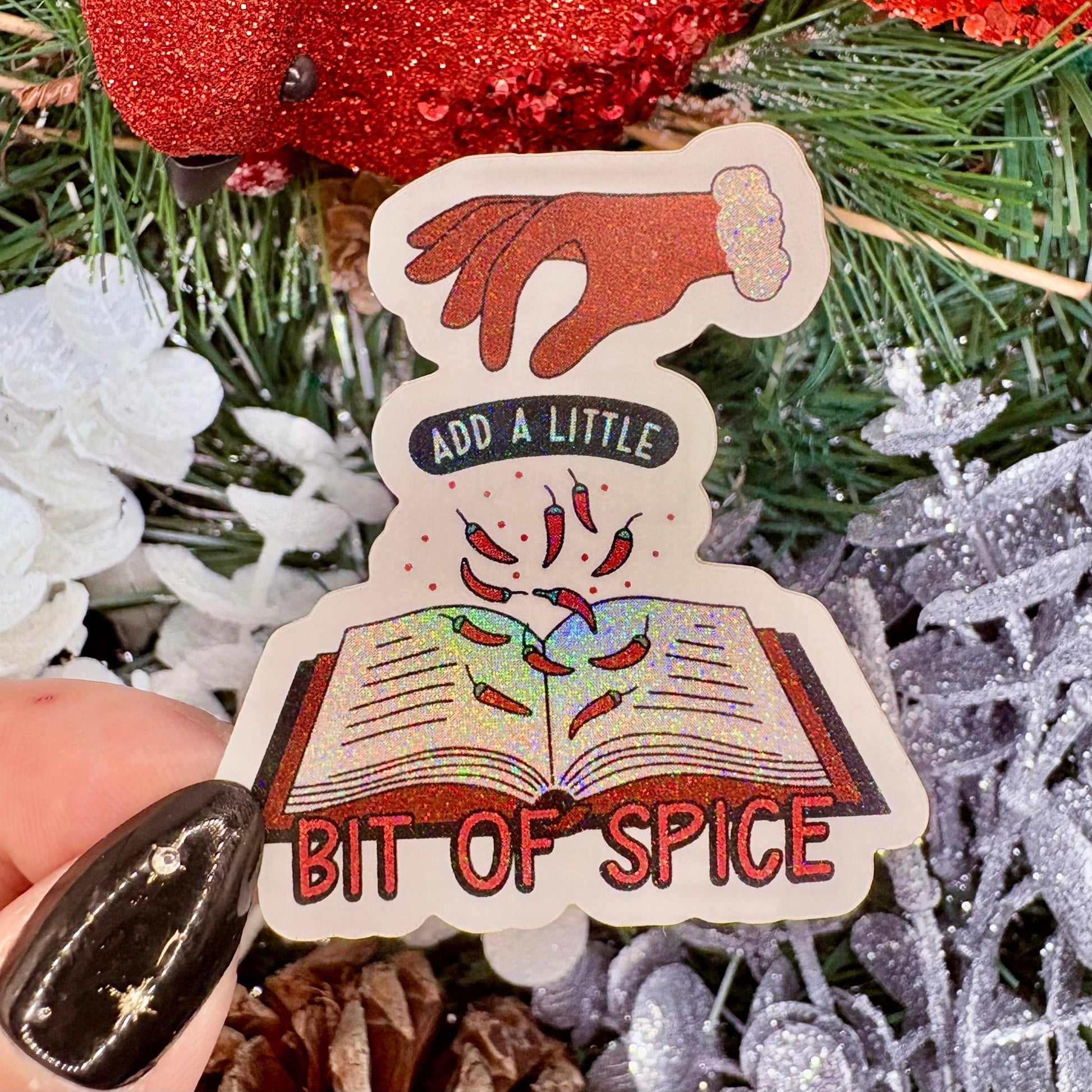 Holiday Inspired Bit of Spice Crushed Glitter Sticker - Awfullynerdy.co