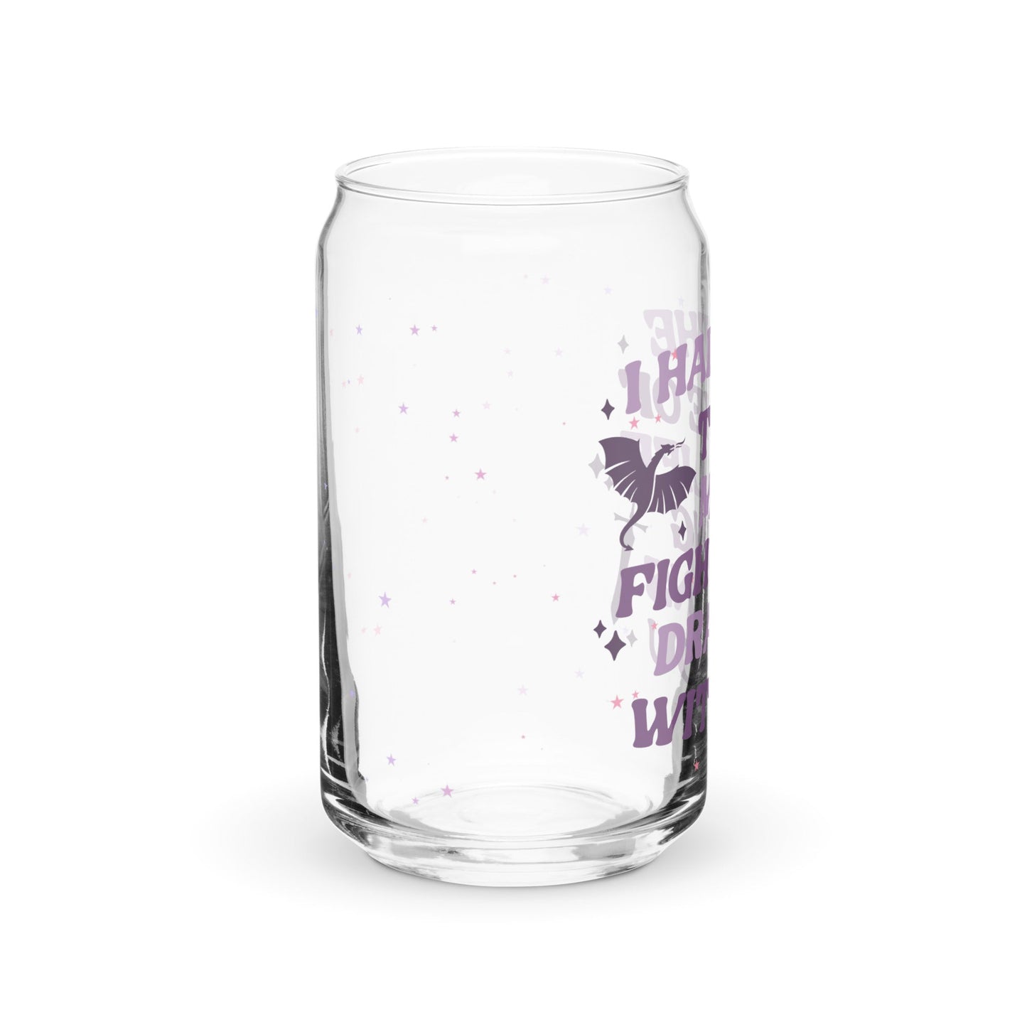 I Had the Time of My Life Fighting Dragons With You Can-shaped glass - Awfullynerdy.co