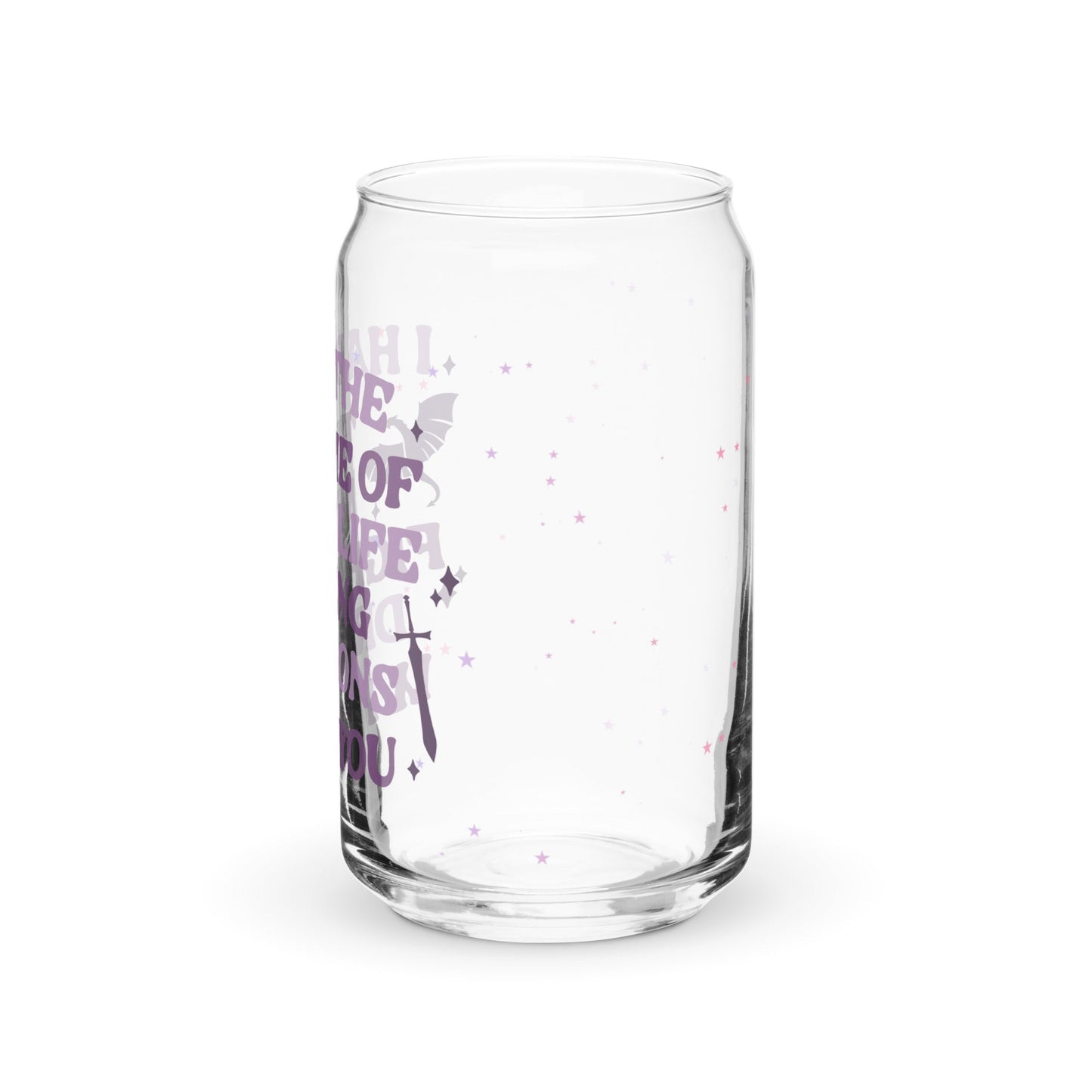 I Had the Time of My Life Fighting Dragons With You Can-shaped glass - Awfullynerdy.co