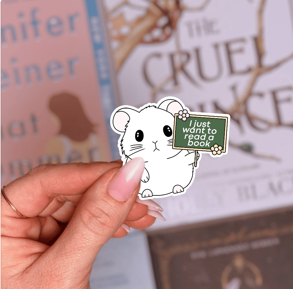 I Just Want to Read a Book Sticker - Awfullynerdy.co
