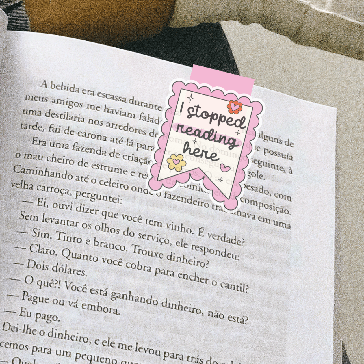 I Stopped Reading Here Magnetic Bookmark - Awfullynerdy.co