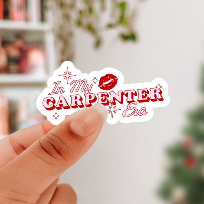In My Carpenter Era Music Sticker - Awfullynerdy.co