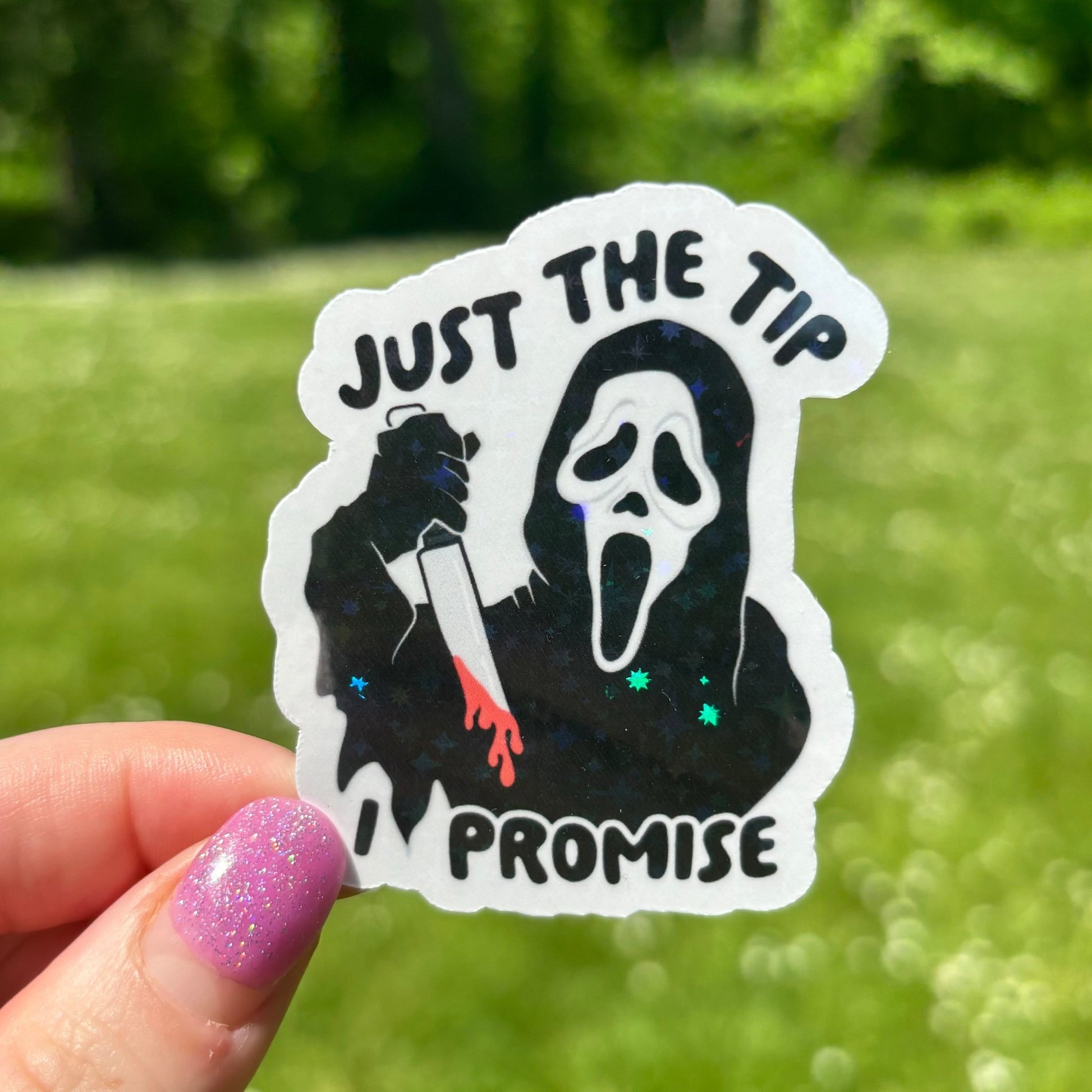 Just the Tip Ghost Sticker - Awfullynerdy.co