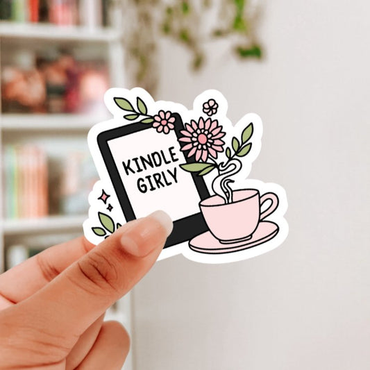 Kindle Girly Sticker - Awfullynerdy.co