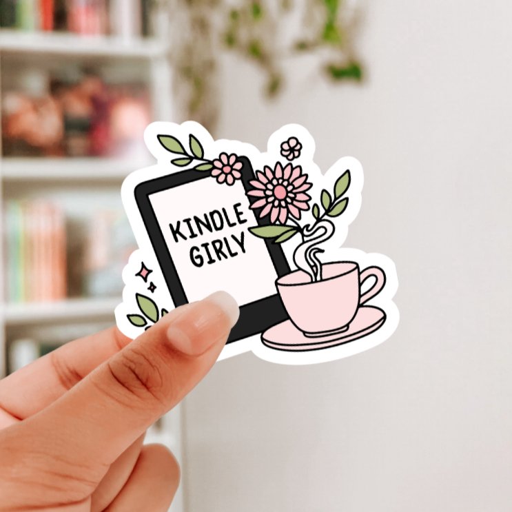 Kindle Girly Sticker - Awfullynerdy.co