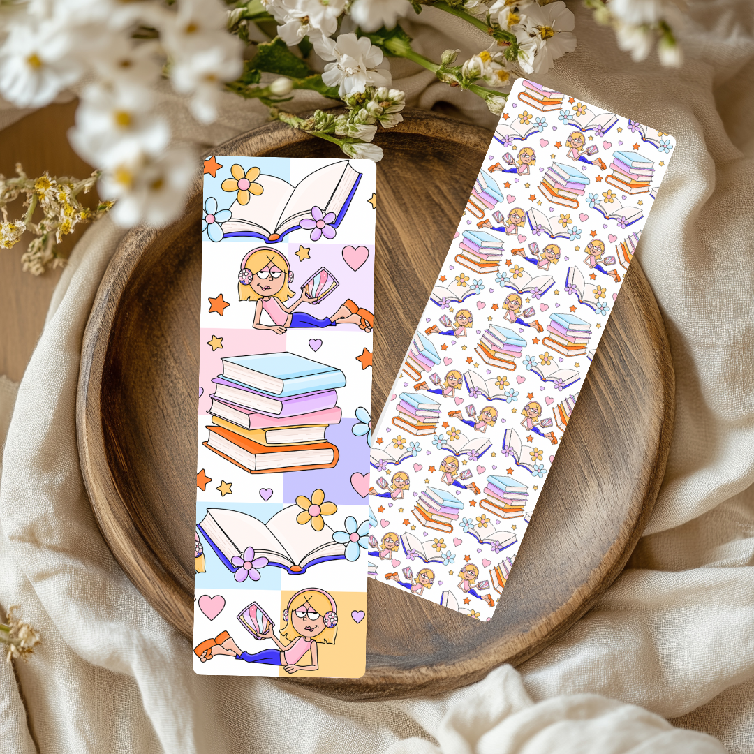 LM Books Early 2000 Inspired Dual-Sided Matte Cardstock Bookmark
