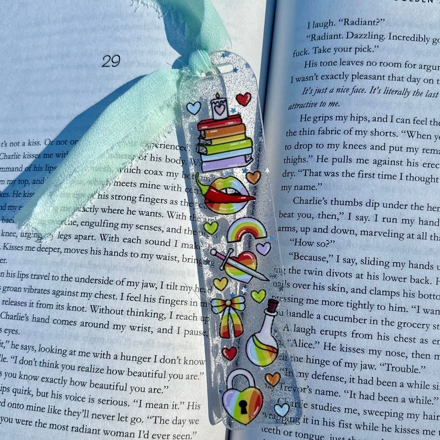 LQBTQ+ Symbols Acrylic Bookmark - Awfullynerdy.co
