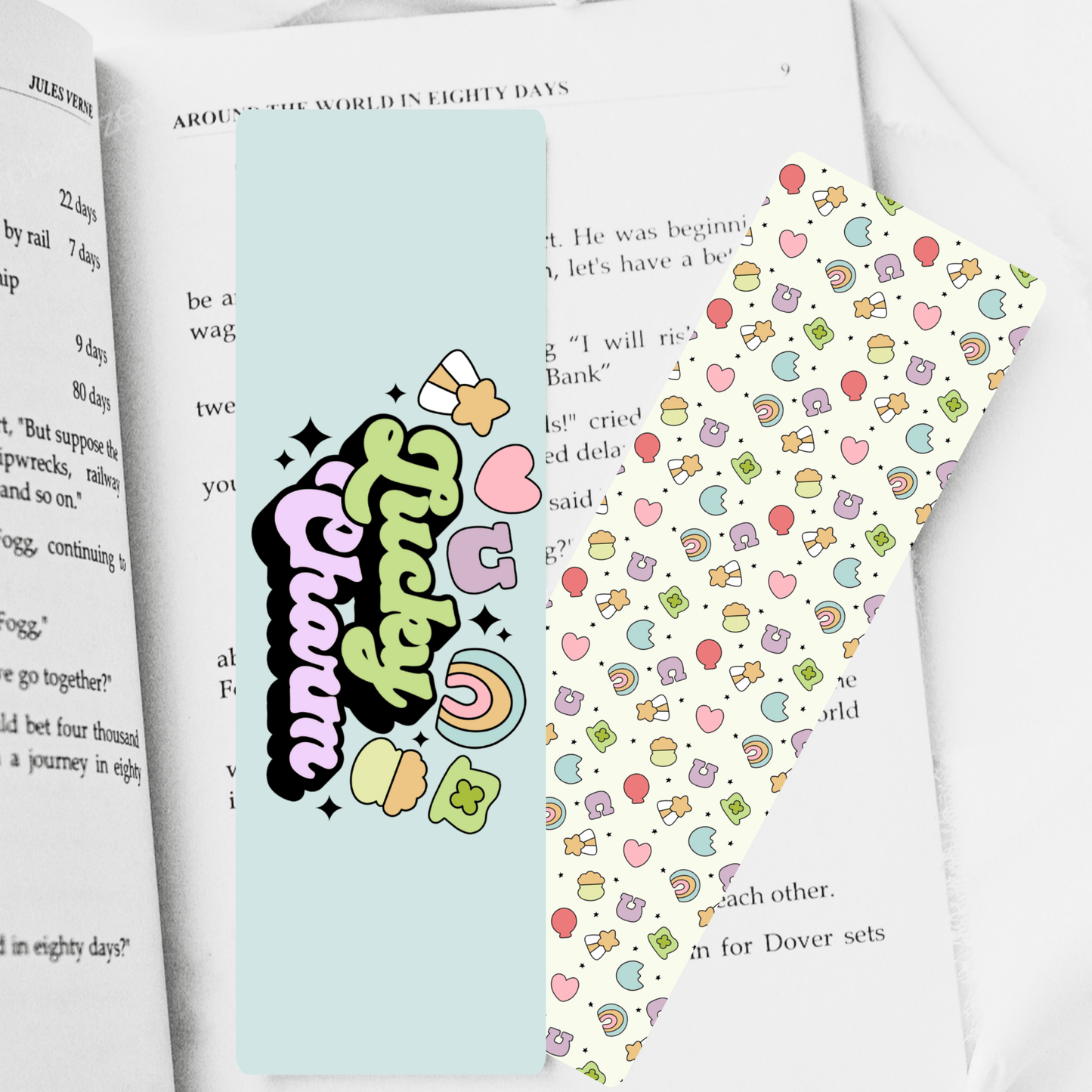 Lucky Charm Dual - Sided Cardstock Bookmark - Awfullynerdy.co