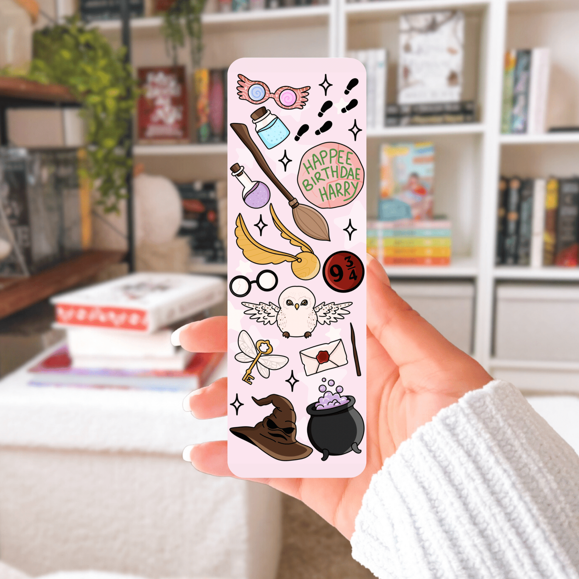 Magic School Inspired Dual - Sided Cardstock Bookmark - Awfullynerdy.co
