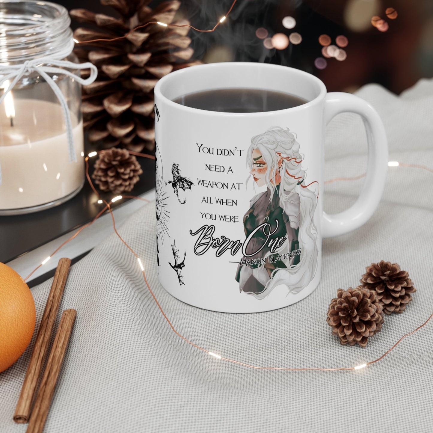 Manon Blackbeak The Thirteen Throne of Glass Mug 11oz - Awfullynerdy.co
