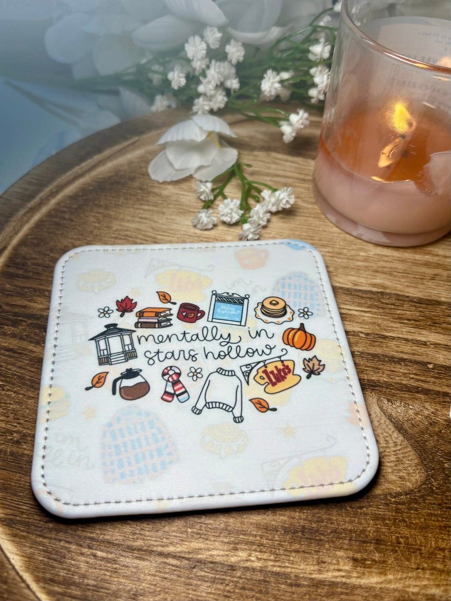 Mentally in Stars Hollow Coasters - Set of 2 - Awfullynerdy.co