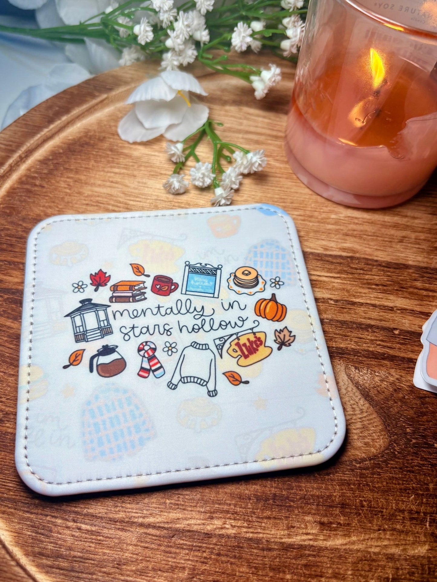 Mentally in Stars Hollow Coasters - Set of 2 - Awfullynerdy.co