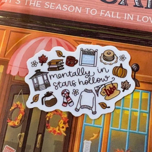Mentally in Stars Hollow Sticker - Awfullynerdy.co