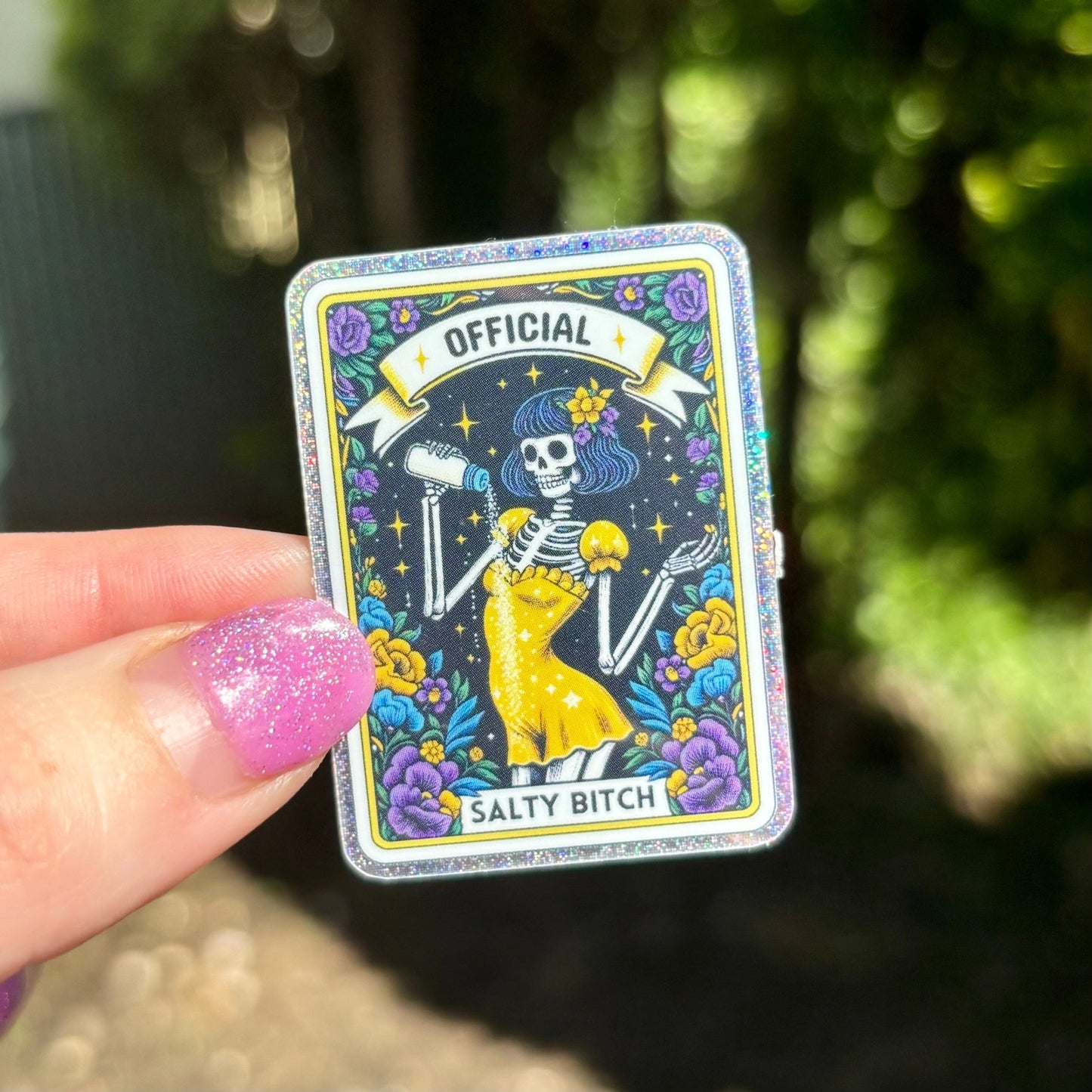 Official Salty B Glitter Sticker - Awfullynerdy.co