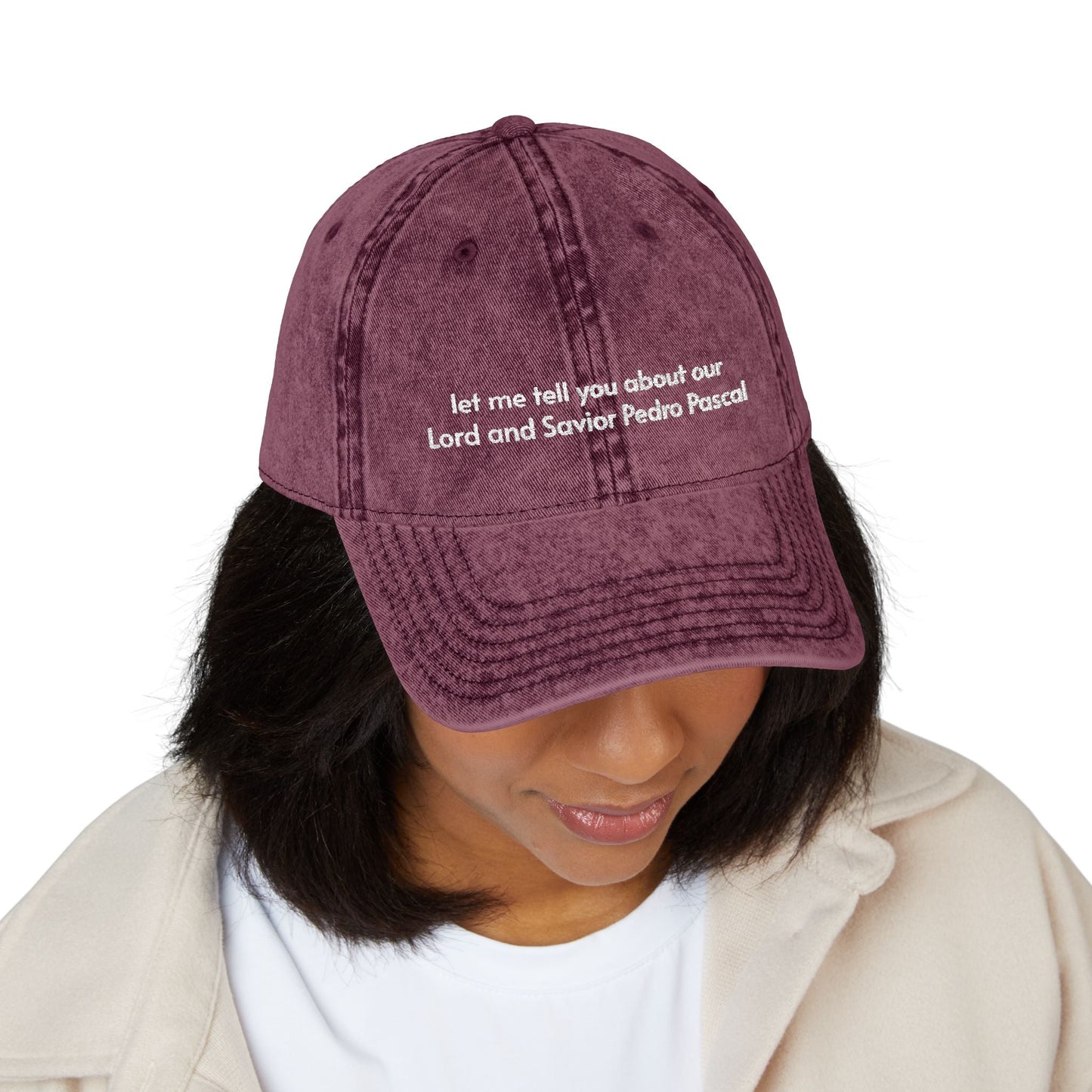 Pedro Pascal Embroidered Hat – Trendy Dad Cap for Celebrity & Pop Culture Fans - Awfullynerdy.co