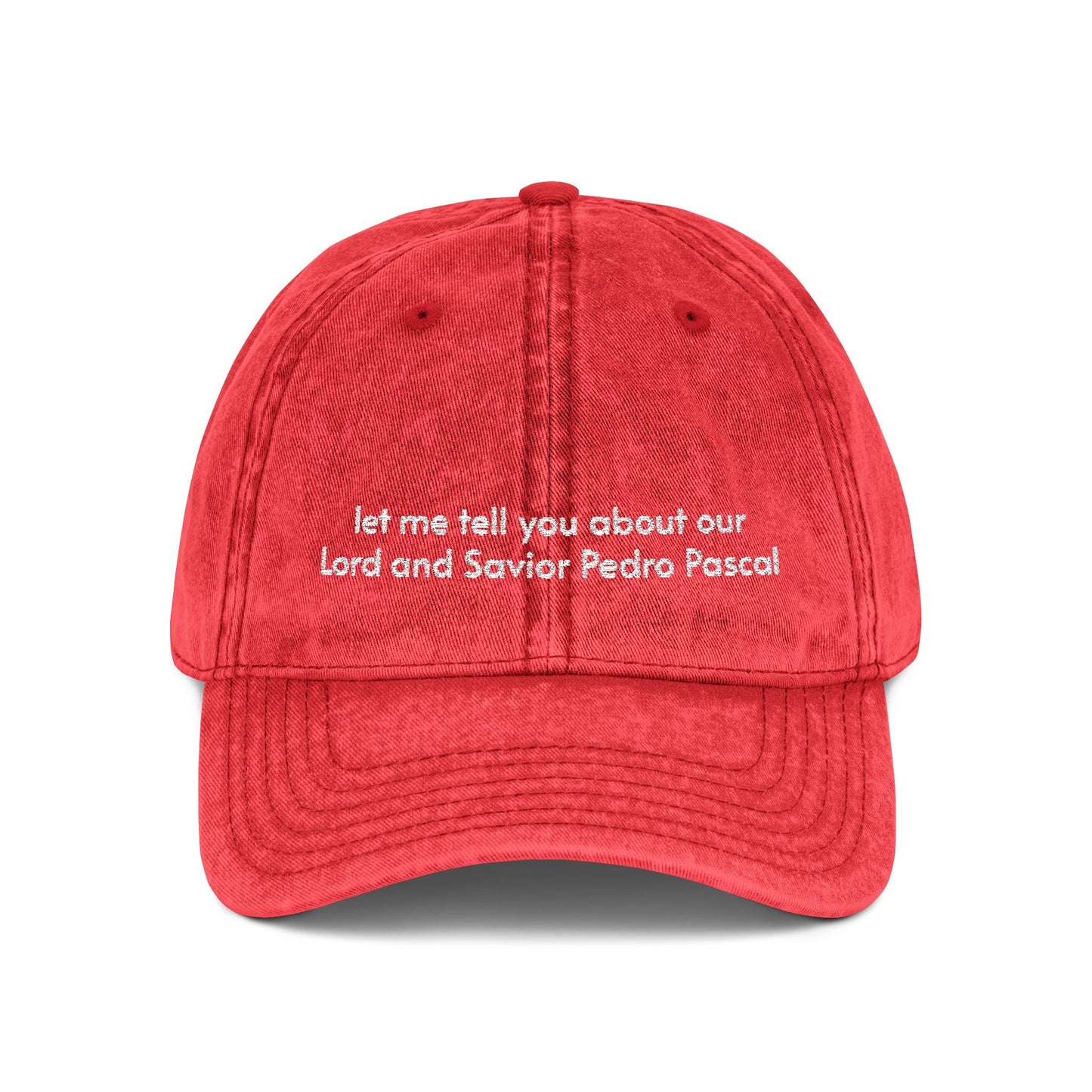 Pedro Pascal Embroidered Hat – Trendy Dad Cap for Celebrity & Pop Culture Fans - Awfullynerdy.co