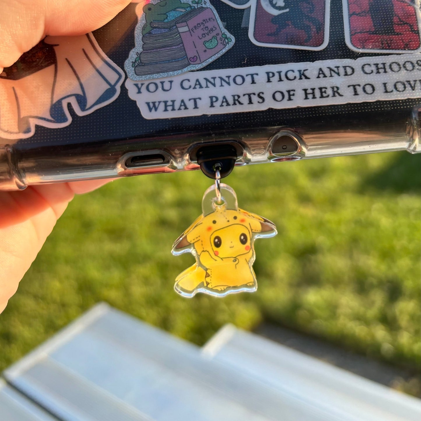 Pika in Costume Kindle Charm Hook USB - C - Awfullynerdy.co