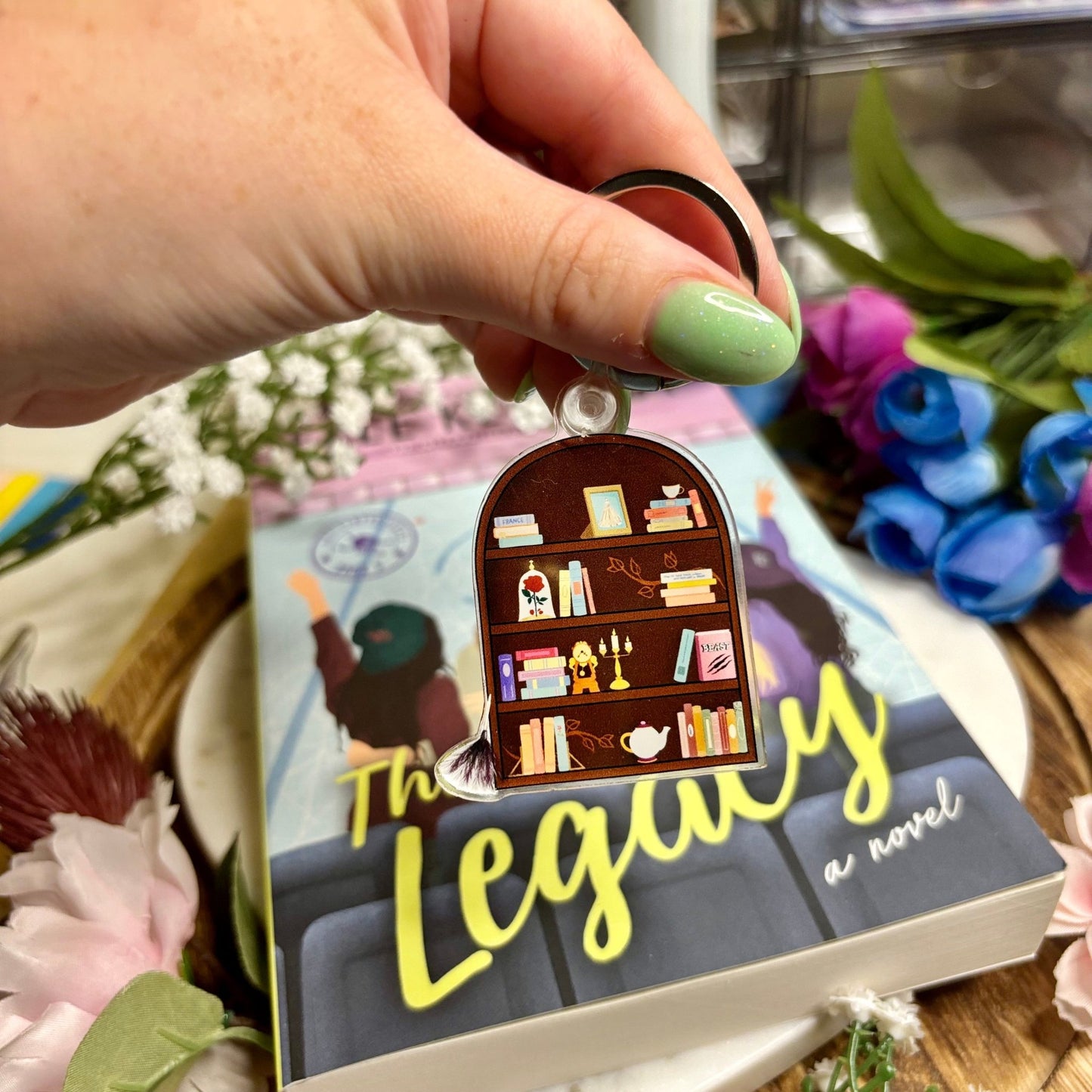 Princess Bookshelf Keychain - Awfullynerdy.co