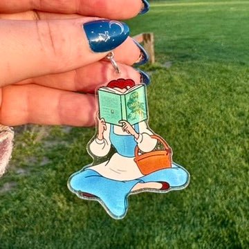 Princess Reading A Court if Mist and Fury Keychain - Awfullynerdy.co