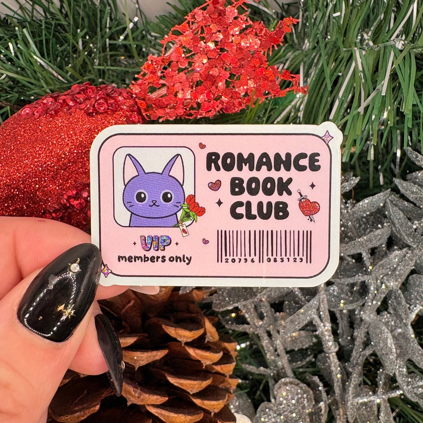 Romance Book Club Crushed Glitter Sticker - Awfullynerdy.co