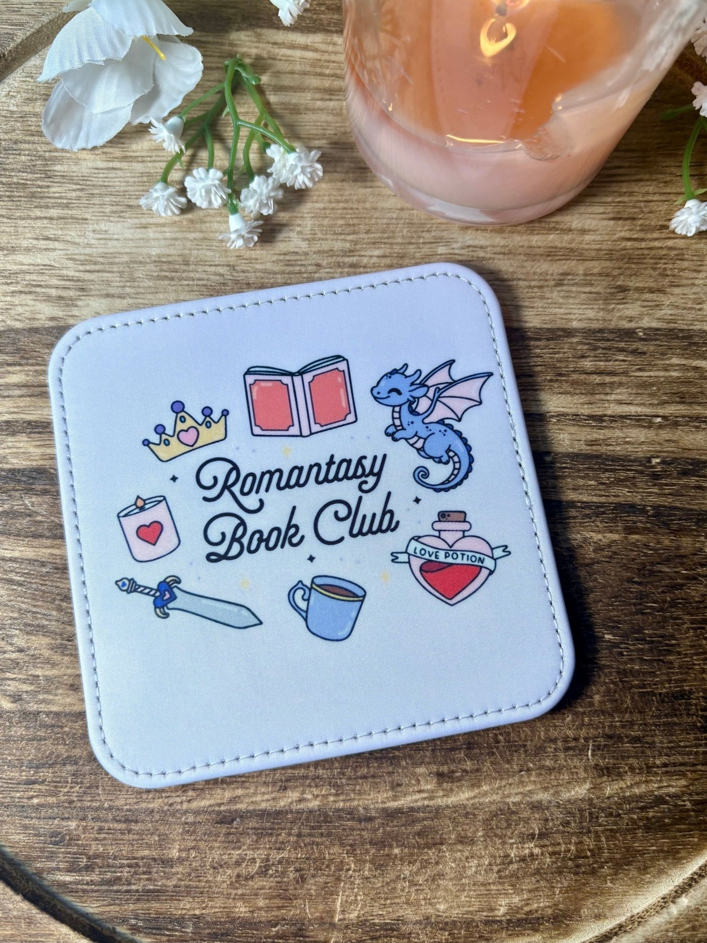 Romantasy Book Club Coaster - ONE Coaster - Awfullynerdy.co