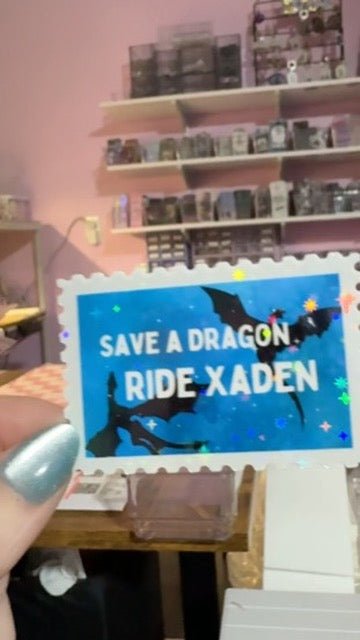 Save a Dragon, Ride Xaden Sticker - Awfullynerdy.co