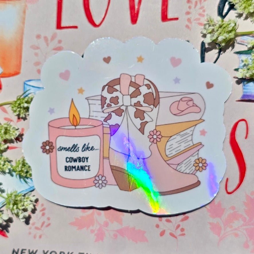 Smells Like a Cowboy Romance Sticker - Awfullynerdy.co