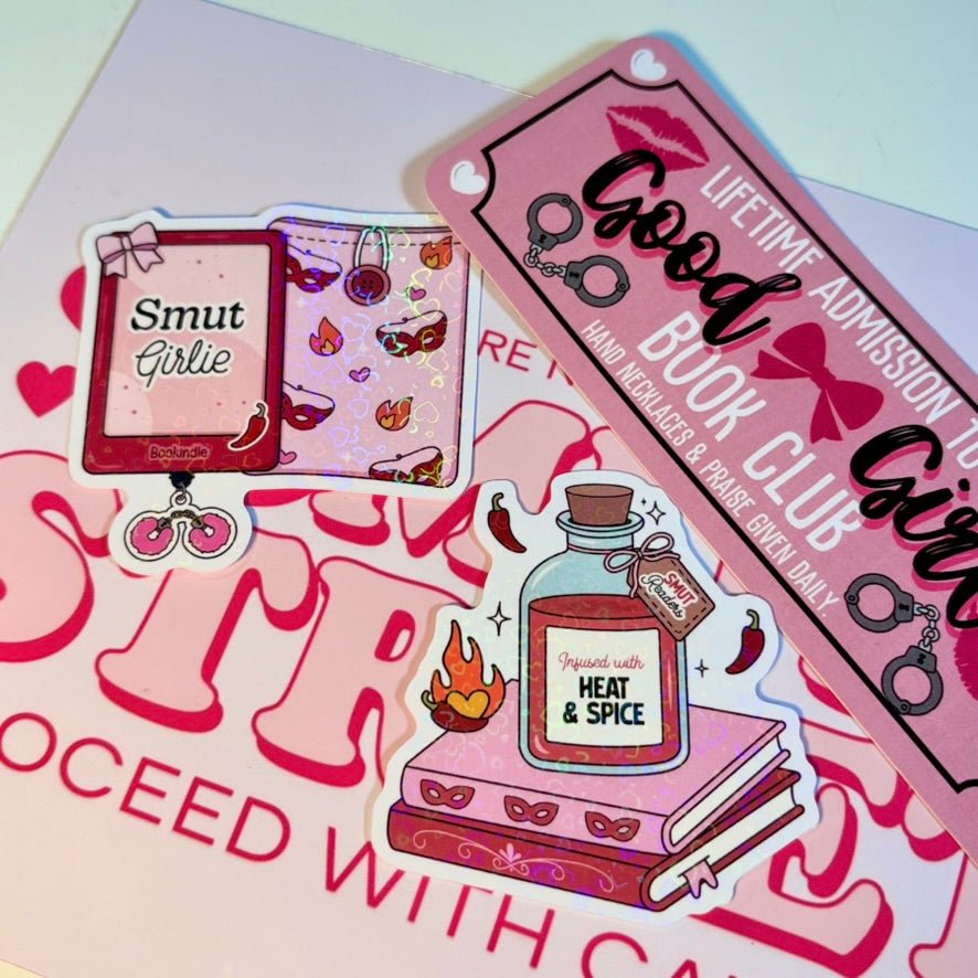 Smut Girlie Stickers and Bookmark Bundle - Awfullynerdy.co