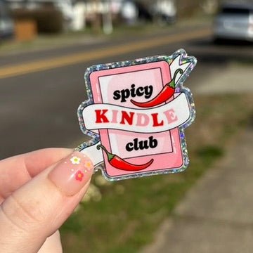 Spicy Kindle Glitter Sticker - Awfullynerdy.co