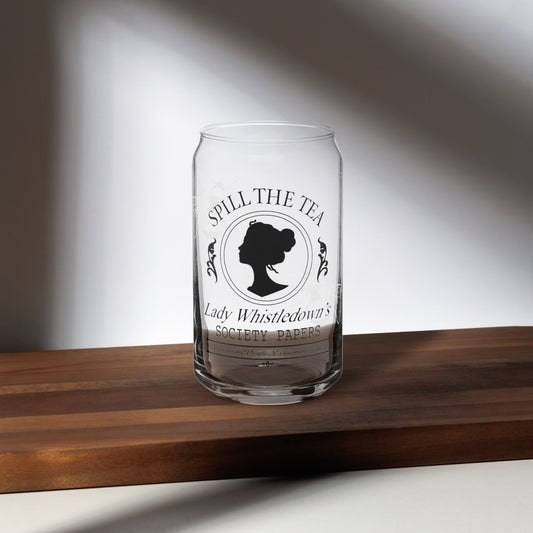 Spill The Tea Lady Whistledown Can-shaped glass - Awfullynerdy.co