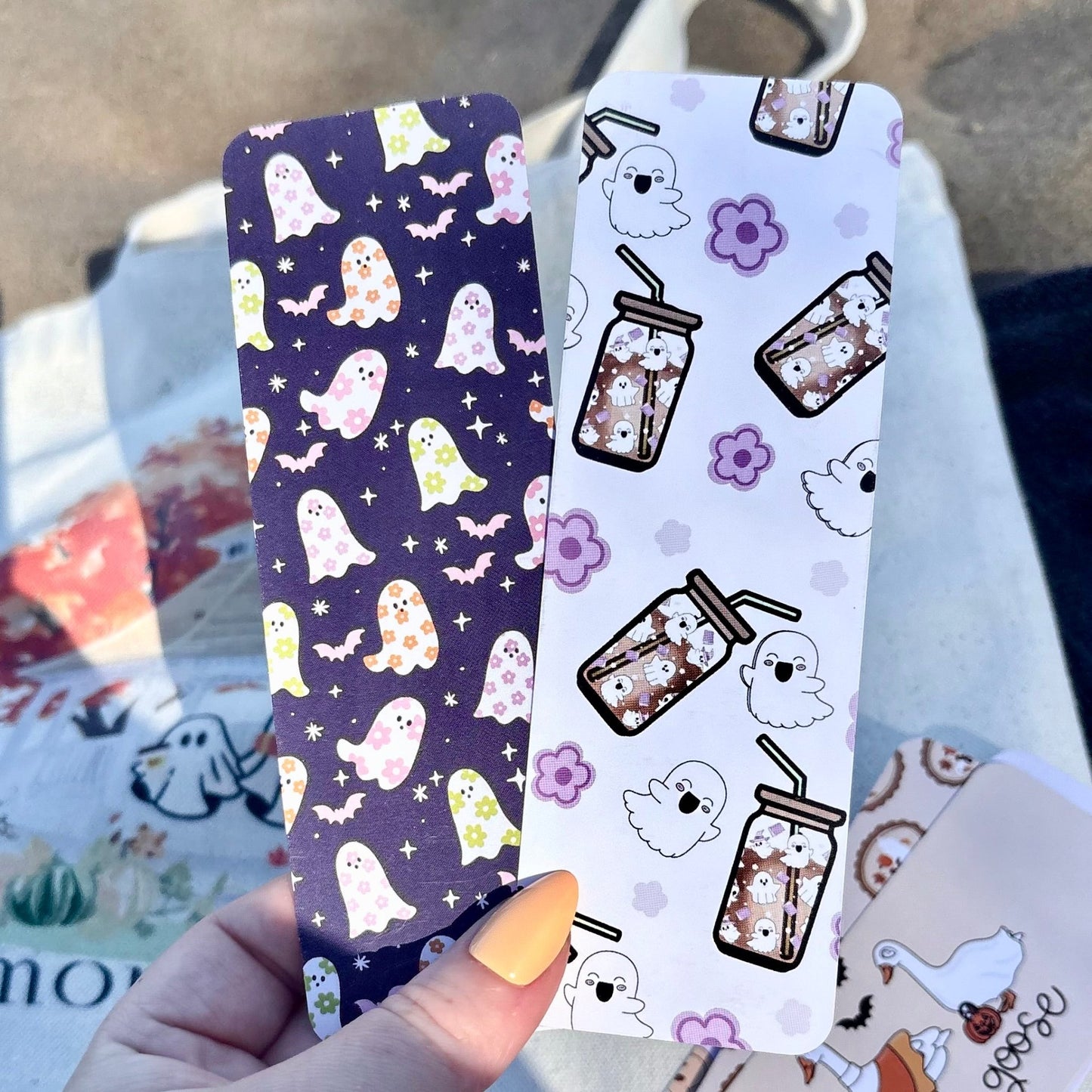 Spooky Coffee Dual - Sided Matte Cardstock Bookmark - Awfullynerdy.co