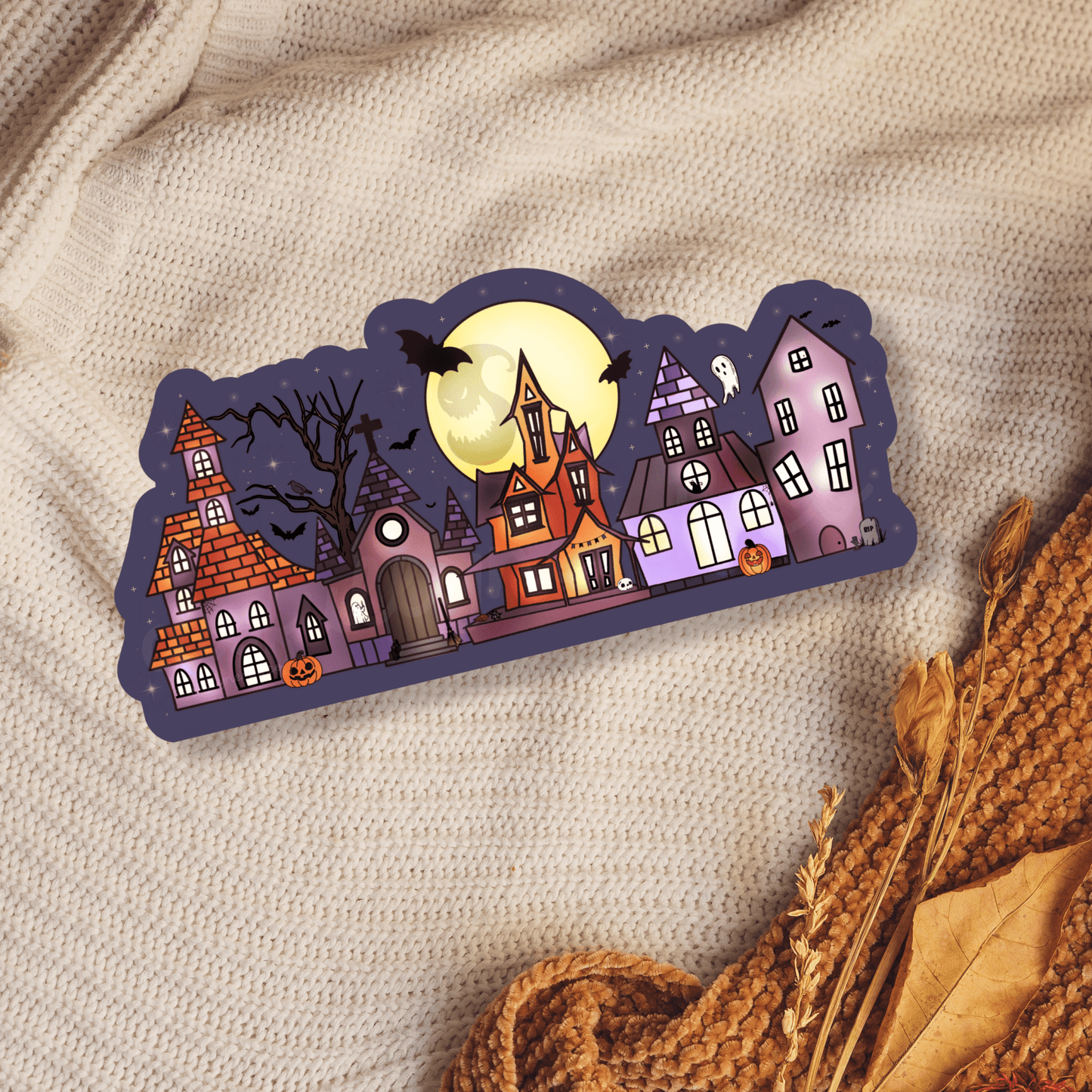 Spooky Haunted House Bookmark - Awfullynerdy.co