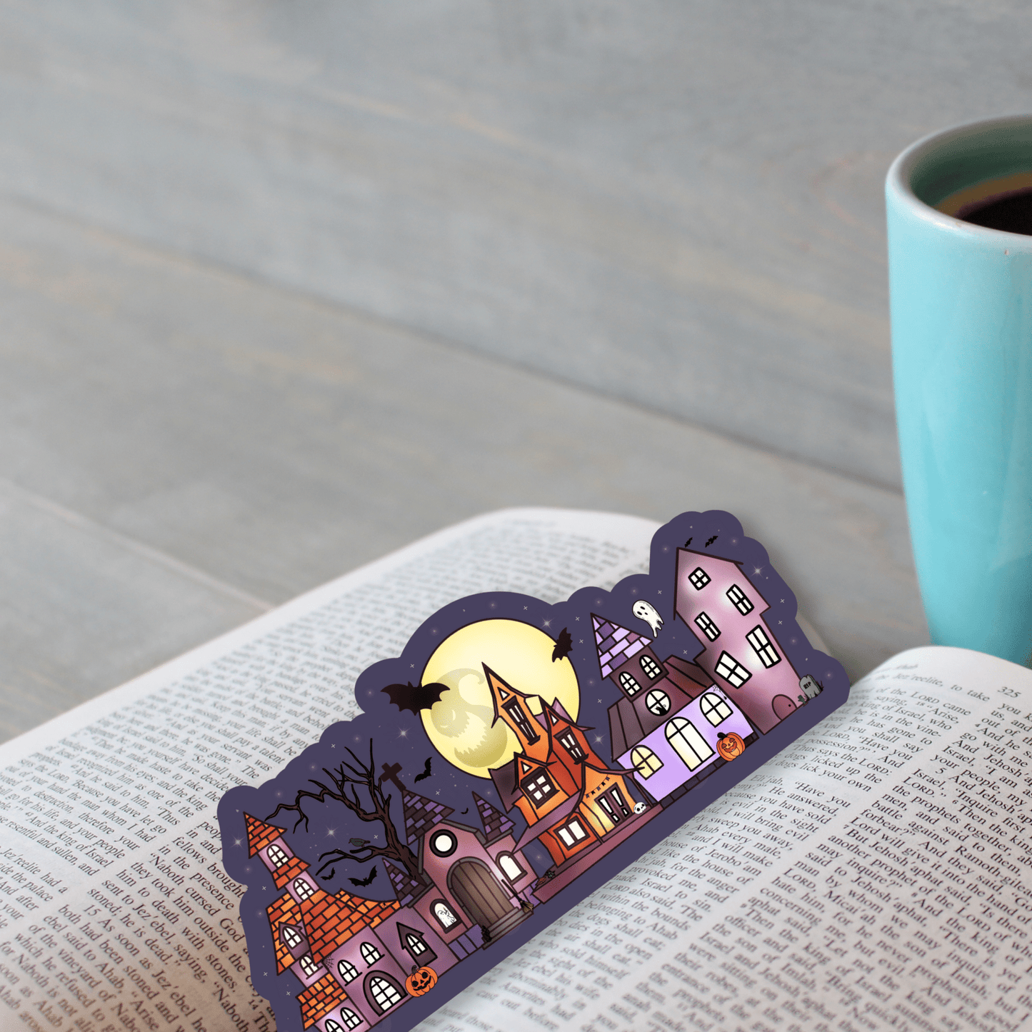 Spooky Haunted House Bookmark - Awfullynerdy.co