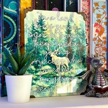 Stag of the North – Fantasy Quote Metal Art – 6x8" Sublimated Photo Art - Awfullynerdy.co