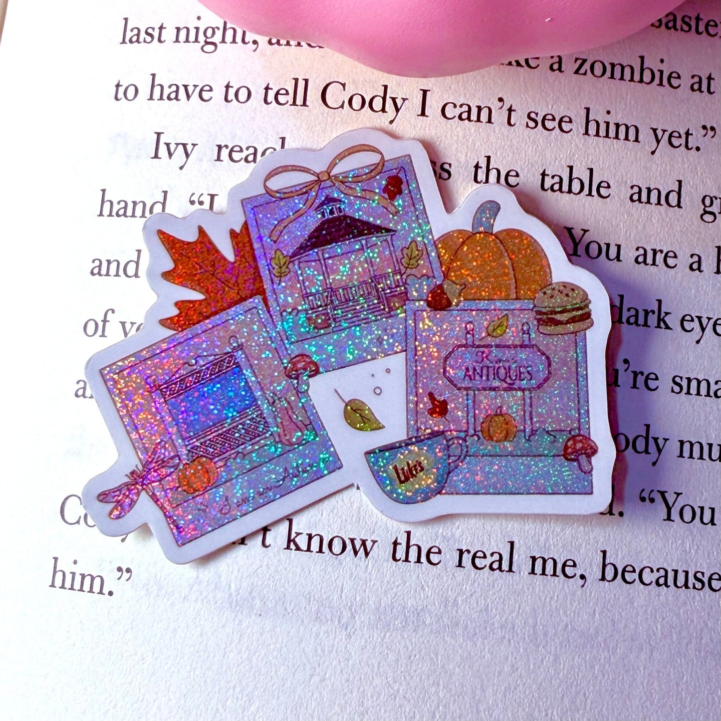 Stars Hollow Photos Crushed Glitter Sticker - Awfullynerdy.co