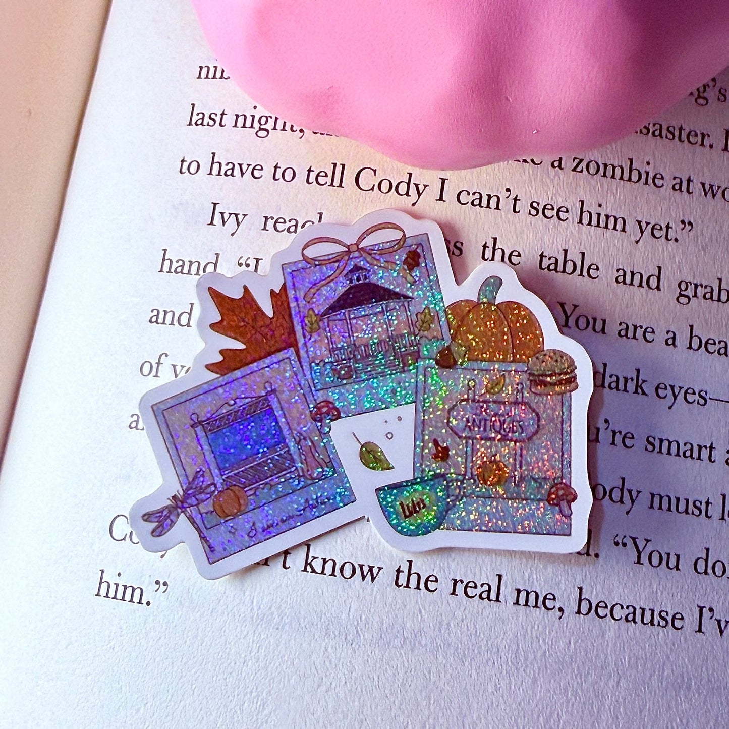 Stars Hollow Photos Crushed Glitter Sticker - Awfullynerdy.co