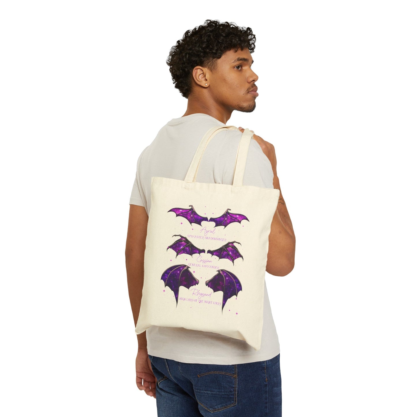 The Bat Boys Purple Cotton Canvas Tote Bag - Awfullynerdy.co