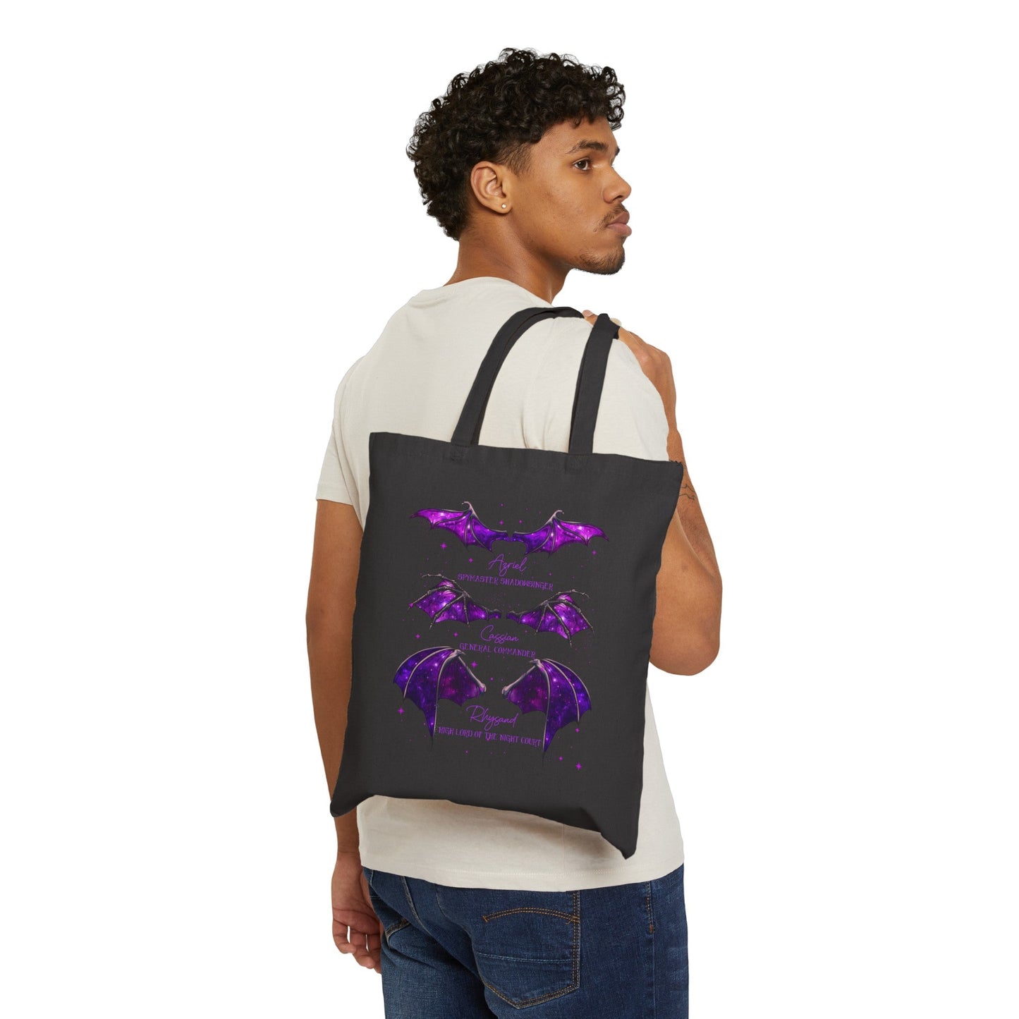 The Bat Boys Purple Cotton Canvas Tote Bag - Awfullynerdy.co