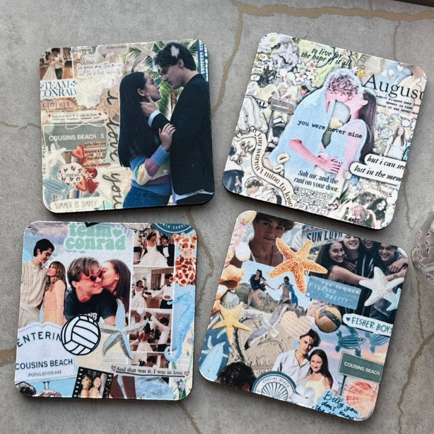 The Summer I Turned Pretty Inspired Coasters - Set of 4 - Awfullynerdy.co
