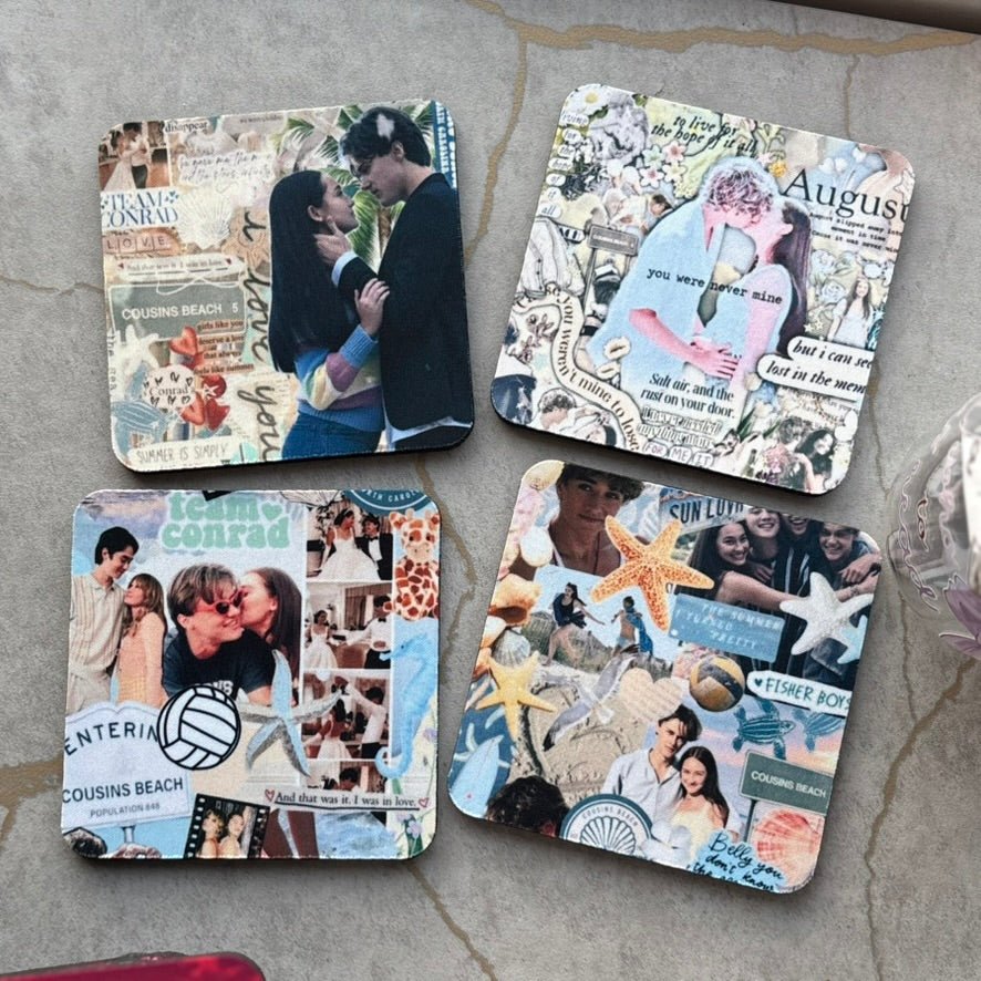 The Summer I Turned Pretty Inspired Coasters - Set of 4 - Awfullynerdy.co