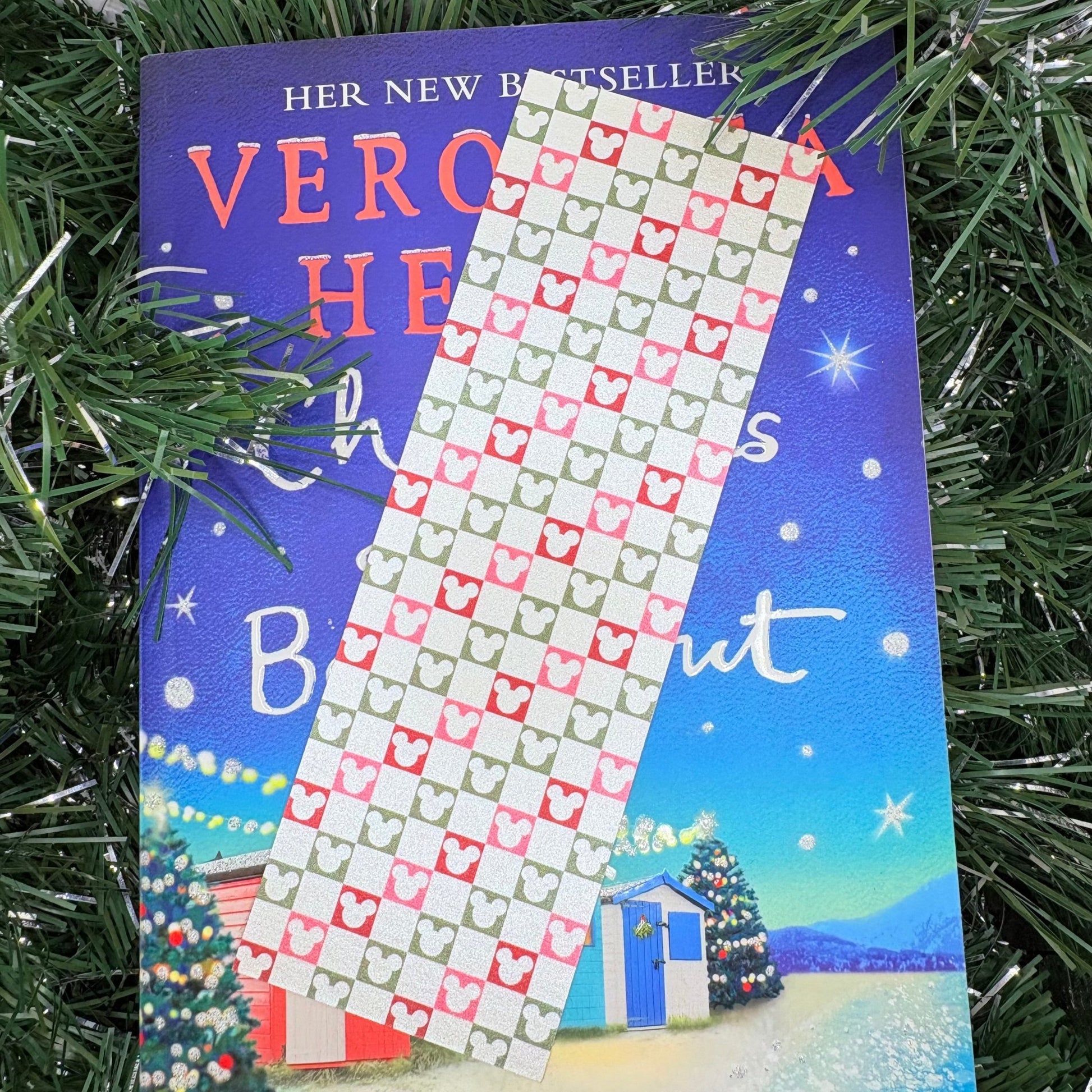 Theme Park Inspired Holiday Gingerbread Bookmark - Pearl Matte Finish - Dual Sided - Awfullynerdy.co