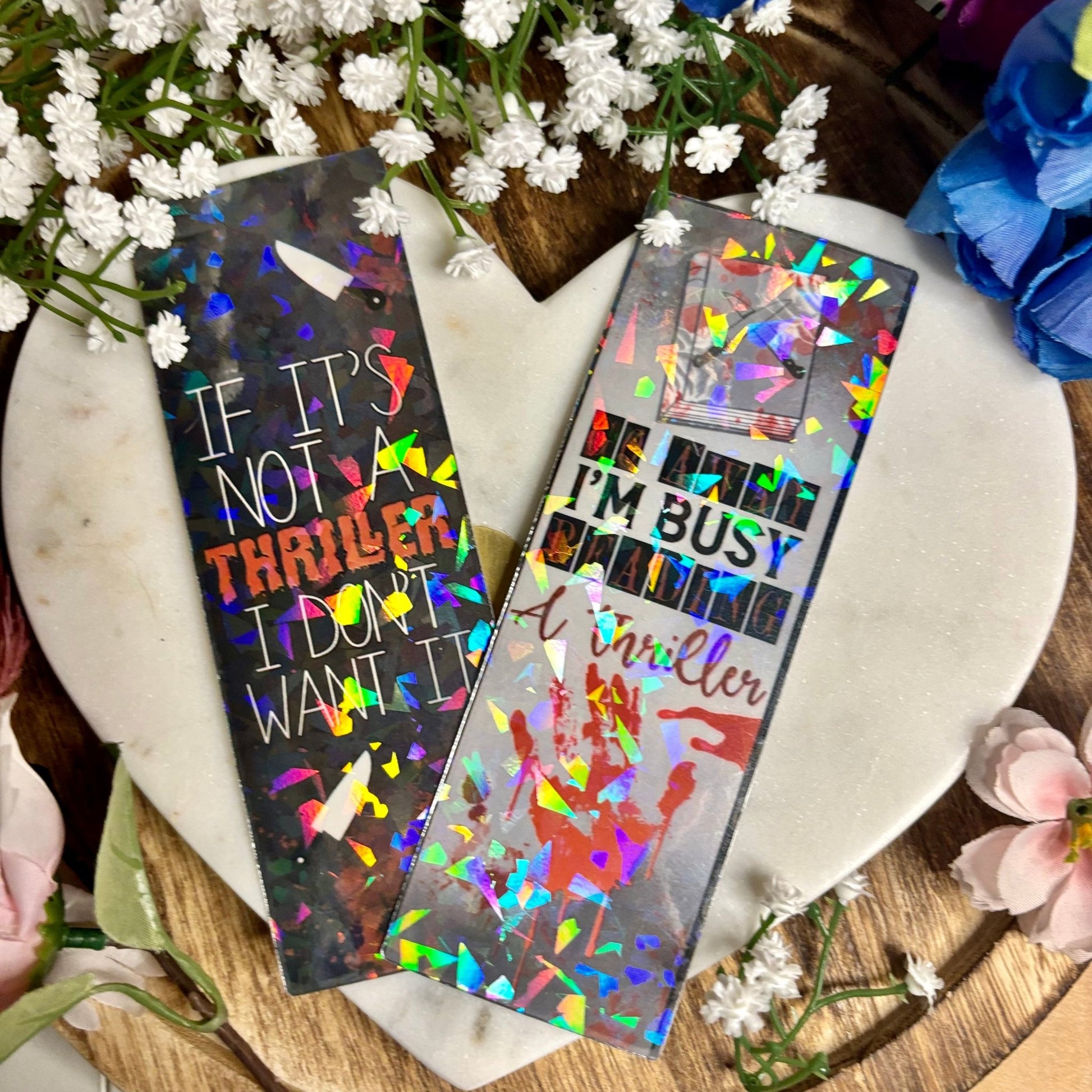 Thriller Books Cardstock Bookmark Bundle - Awfullynerdy.co