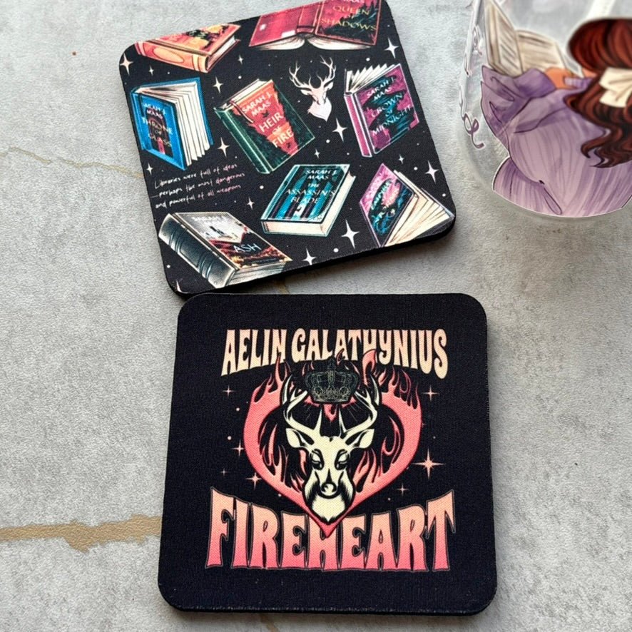 Throne of Glass Inspired Coasters - Set of 2 - Awfullynerdy.co