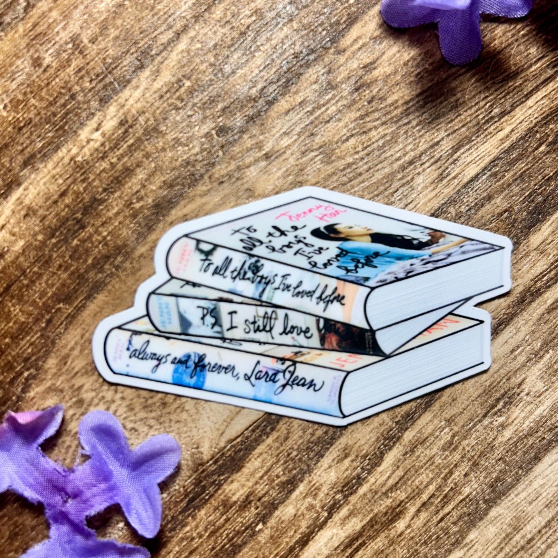 To the Boys I’ve Loved Before Book Stack Sticker - Awfullynerdy.co