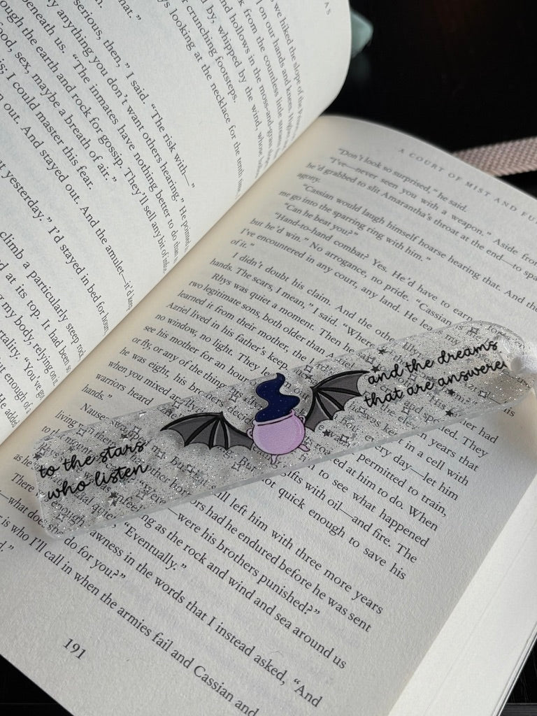 To The Stars Who Listen Acrylic Bookmark - Awfullynerdy.co