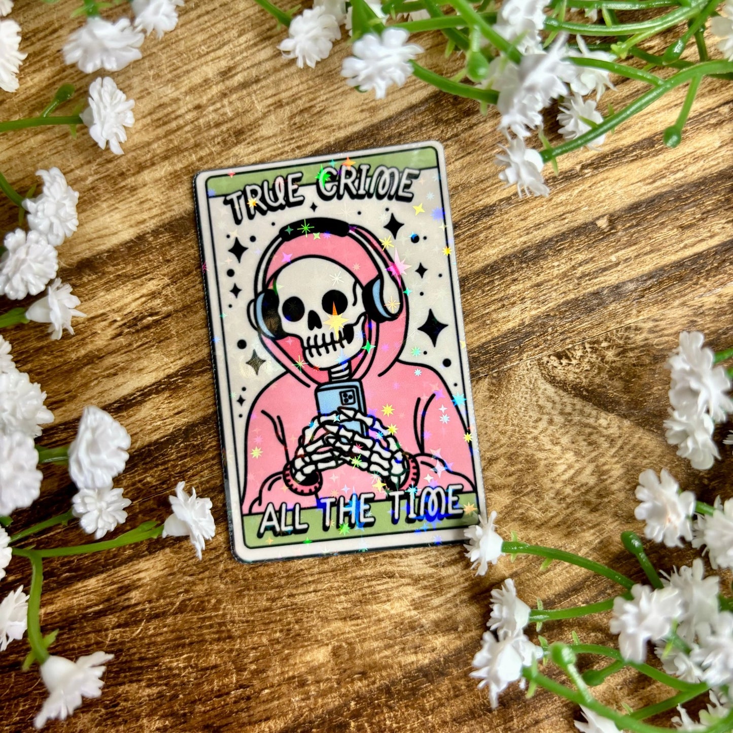 True Crime All the Time Sticker - Awfullynerdy.co