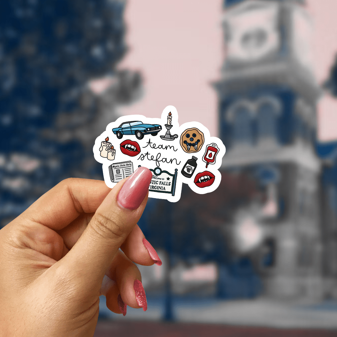 TVD Team Sticker - Choose You Favorite - or Both (We Won't Judge) Sticker - Awfullynerdy.co