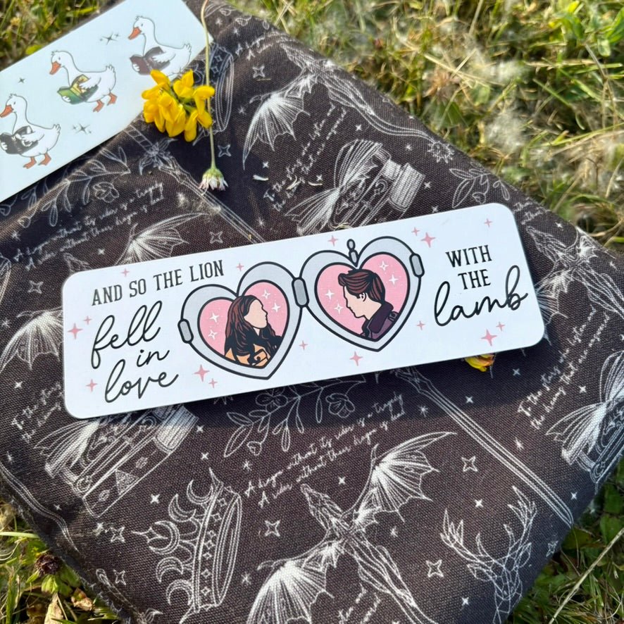 Twilight Inspired And So The Lion Fell in Love with the Lamb Dual - Sided Cardstock Bookmark - Awfullynerdy.co