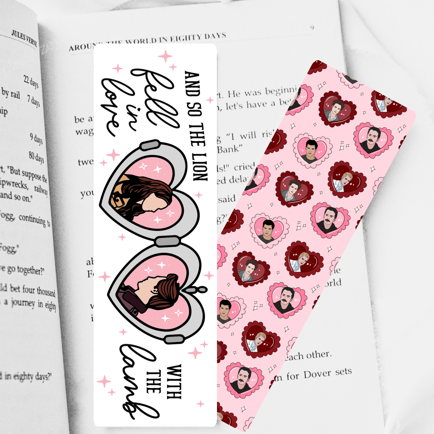 Twilight Inspired And So The Lion Fell in Love with the Lamb Dual - Sided Cardstock Bookmark - Awfullynerdy.co