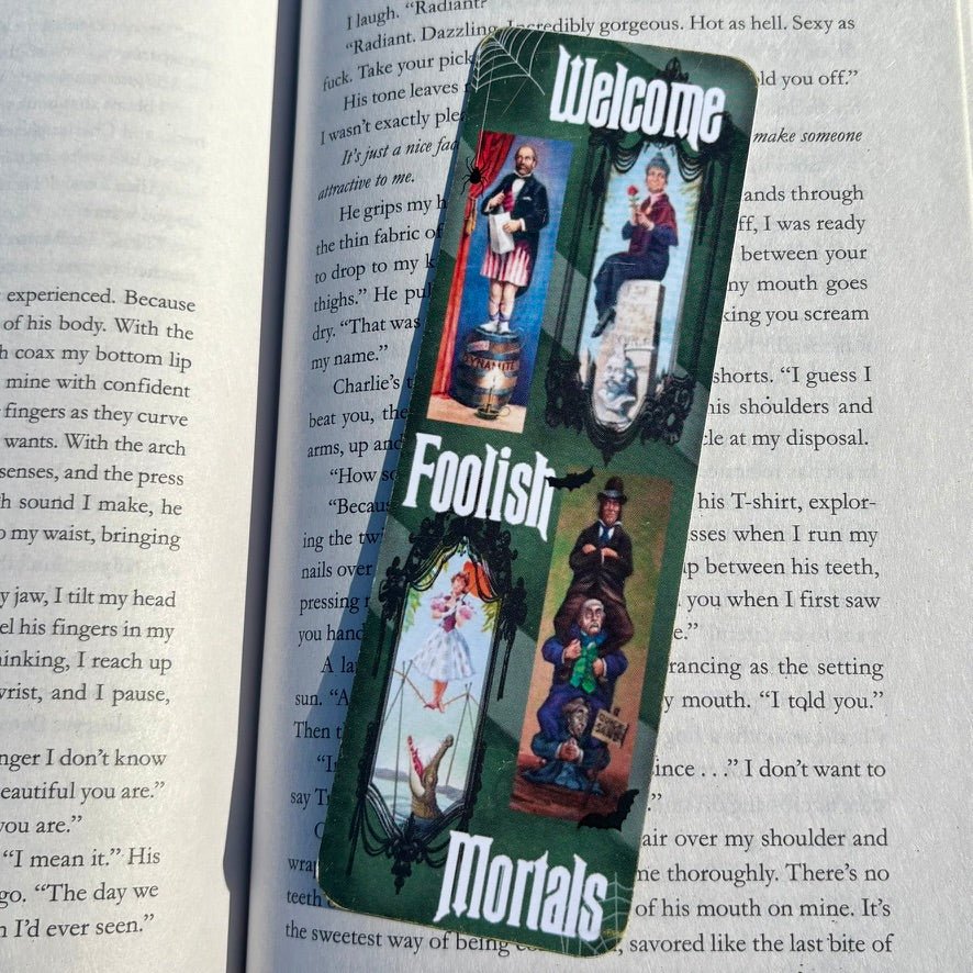 Welcome Foolish Mortals Dual - Sided Matte Cardstock Bookmark - Awfullynerdy.co